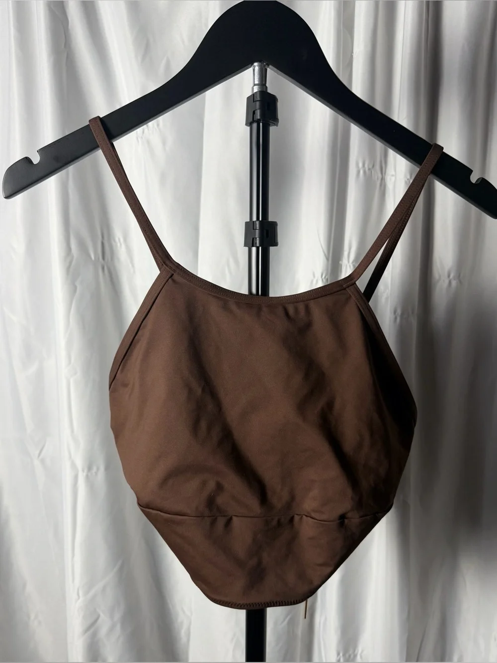 SKIMS Recycled Swim Halter Top – Cocoa – 2X – NWT